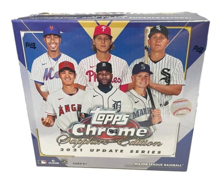 2021 Topps Chrome Sapphire Update Baseball Box - Walmart.com