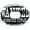 Black, White, variant on Battle Sports - "Wanted" Oxygen Lip Protector Football Mouthguard - White/Black