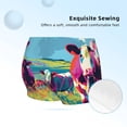 thumbnail image 2 of Rocae Pop Art Colorful Cows for Girls' Cotton Boxer Briefs, Soft Mid-rise Panties-XX-Small, 2 of 5