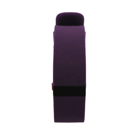 Refurbished- Fitbit Charge HR Wireless Activity Wristband - Plum/Small FB405PMS