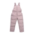 thumbnail image 2 of Esaierr Toddler Baby Boys Girls Down Jumpsuit Boys Girls Snow Pants Winter Sleeveless Jumpsuit Zip Snow Pants for 9M-6Y, 2 of 5