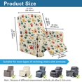 thumbnail image 7 of FKELYI Colorful Dog Paw Love Print Anti-Dust Recliner Slipcover 4 Pcs Reclining Chair Cover Furniture Protector for Single Seat Lounge Armchair Covers for Bedroom Decor, 7 of 7