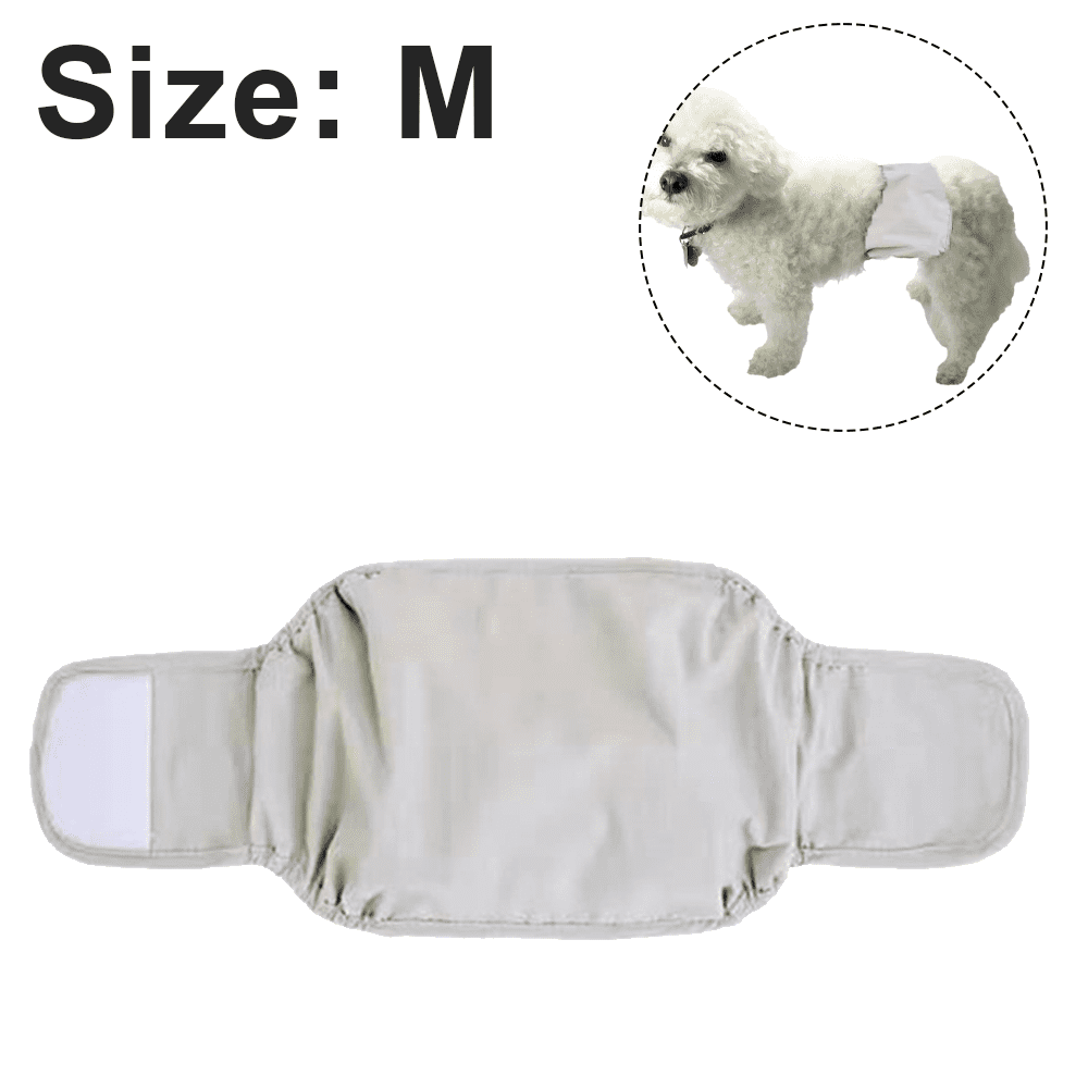 3 Pack Male Dog Diaper Wrap, Washable Puppy Belly Bands, Super-Absorbent and Comfortable