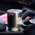 thumbnail image 4 of 30oz Black Christmas Santa Pattern Tumblers Stainless Steel Tumbler with Lid and Straw,Vacuum Insulated Double Wall Travel Tumbler Cups Mug with Cleaning Brush for Coffee,Tea, 4 of 7
