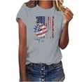 thumbnail image 2 of Mareep Blouse pour Femmes S-3TG Longueur Épaule T-shirt à Manches Courtes Imprimé Lettre Col Rond à la Mode pour Femmes, 2 of 4
