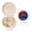 White, variant on Red And Blue Lightning Print Portable Jewelry Box,Round Mini Leather Travel Jewelry Case,Small Travel Jewelry Organizer,Jewelry Holder for Ring Necklace Earring for Women Girls-White