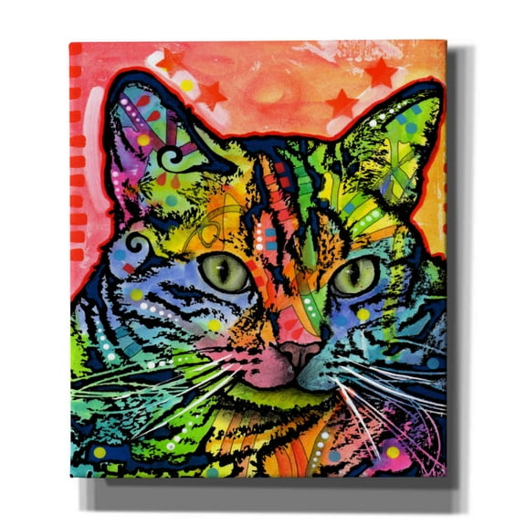 Epic Graffiti 'CAT' by Dean Russo, Giclee Canvas Wall Art, 26"x30"