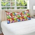 Hidove Colorful Easter Eggs Plush Pillowcase,Luxury Soft King Pillow