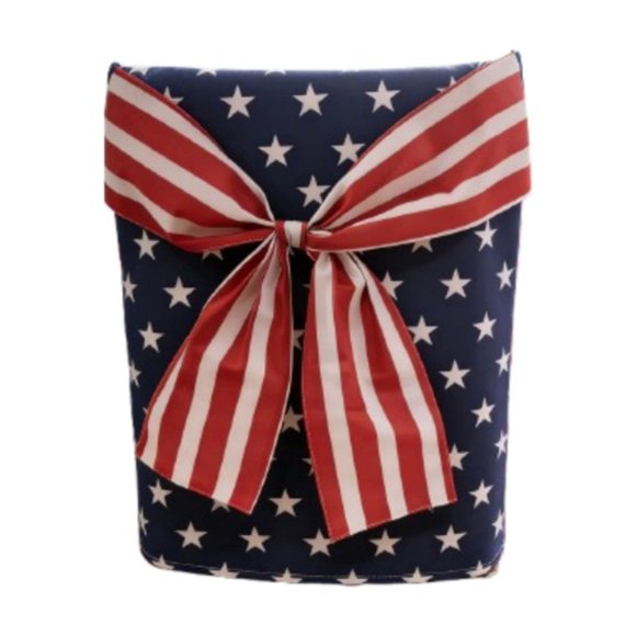 EGNMCR Memorial Day Decorations,4Th of July Decorations, Patriotic Decorations Independent Day Chair Covers With Bows Are Perfectly For Party And Holiday Decorations Polyester chairs covers