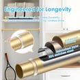 thumbnail image 4 of Small Tension Rod 18 To 27 Inch，1 - Inch Diameter Gold Tension Curtain Rod Small Tension Rod No Drilling, Anti - Slip, Anti - Rust Short Tension Rod, 4 of 7
