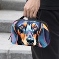 thumbnail image 2 of Dachshund Waterproof Oxford Cloth Travel Case for Electronic Devices, USB Organizer, Charger Organizer Travel Case, Phone Cable Organizer - 5.9x9.44x3.14 in, 2 of 6