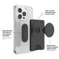 thumbnail image 4 of PopSockets: Adhesive Phone Wallet with Expanding Phone Grip, Phone Card Holder and Swappable Top - Black, 4 of 6