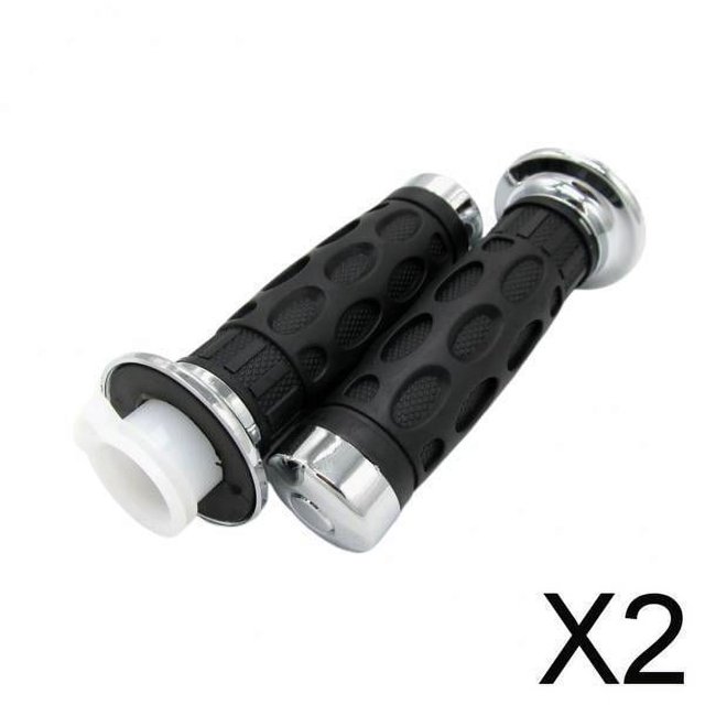 2X empuñaduras de goma Colamx para manillar de motocicleta negro 7/8 22mm