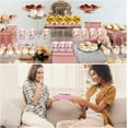 thumbnail image 6 of QKURT 50 Set Mini Cake Pans with Lids and Spoons, 6.8oz Disposable Aluminum Foil Mini Loaf Pans for Home Kitchen Supplies, Pink, 6 of 6