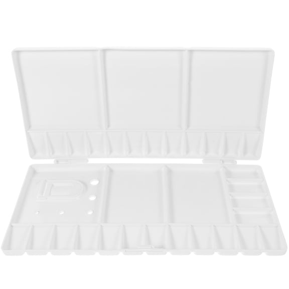OUNONA Foldable Plastic Painting Palette Tray with 33 Compartments for Watercolor Artists, Students, and Art Studios