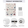 thumbnail image 2 of 4th of July RV Awning Sun Shade Screen 9'X7' Red Blue Mesh Sunscreen American White Stars Flag Retro Awning Shade Screen with Zipper UV Blocker Completed Kits Outdoor Canopy for RV Motorhome Camper, 2 of 7