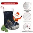 thumbnail image 7 of Cauagu Astronaut Standing In The Moon for Christmas Stockings,1-Pack Large Xmas Stocking Holiday and Farmhouse Stocking Fit for Christmas Holiday Party Decoration(17.7*11 Inch), 7 of 7