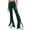 Green, variant on Solid Color Women Cozy Mid-Waist Cargo Jeans Stretch Wide Leg Denim Pants With Pockets Trousers Everyday Comfort Versatile Bottoms