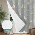 thumbnail image 6 of Cute Duck Daisy Shower Curtain - Water Repellent Fabric Shower Curtains Washable, Summer Spring Floral Blue Decorative Polyester Cloth Bathroom Curtains Modern Bath Decor 36"x72", 6 of 8