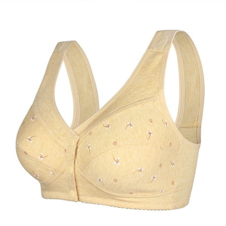 Front Closure Wireless Bras for Women Plus Size Bras No Underwire Push Up Back Support Everyday Sports Bra Breathable Comfortabl Underwear Brassieres Para Mujer Returns Online Orders M-7X