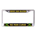 thumbnail image 1 of Who Jah Bless No Man Curse Chrome License Plate Frame, 1 of 1