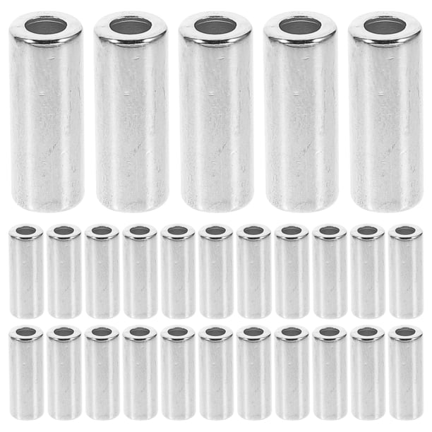 KAKOWELY 30 piezas de anillo de cuentas de tubo de aleación de suéter de metal DIY Macramé soporte de plantas colgantes tubo de cuentas