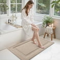 thumbnail image 5 of FRABE Non Slip Bathroom Rug with Rubber Backing, Ultra Absorbent Quick Dry Microfiber Bath Mat, Machine Washable, Beige, 24"x43", 5 of 10