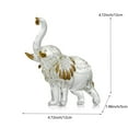 thumbnail image 3 of WYZCTTD Handcrafted Glass Elephant Statue，Elephant Figurines for Home Decor Holiday Party Crystal Gifts, 3 of 6