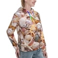 thumbnail image 6 of Wukai Colorful Seashells Print Womens Hoodies Fleece Sweatshirts Long Sleeve Sweaters Pullover Fall Outfits Winter Clothes-Medium, 6 of 7