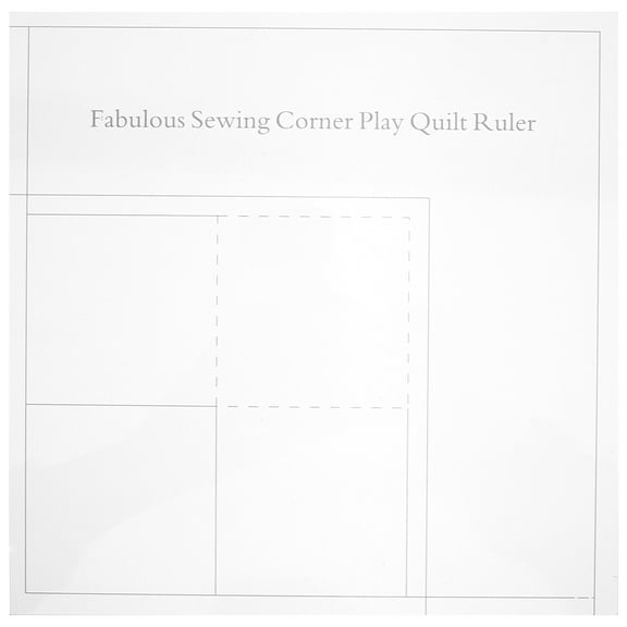 ONAPARTER Square Quilt Ruler Quilting Tools Clear Templates Acrylic Patchwork Rulers Guidelines （As Shown）