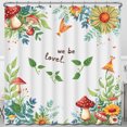 thumbnail image 1 of Whimsical Rideau de Douche Floral - "We Be Lovel" Design, 1 of 4