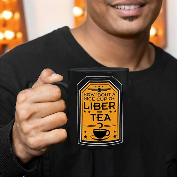 Glass Bottle,Coffee Mug 2 Coffee Mug Cup Of Liber Tea 11 OZ Ceramic Mug Novelty Liber Tea Cup Gift 1 Novelty Coffee Mugs Funny Coffee Mugs Gift For Women Men
