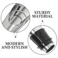 thumbnail image 3 of Toyvian 2Pcs Black Stainless Steel Wine Aerator Pourer with Silicone Seal Bottle Stopper, 3 of 8