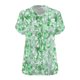 thumbnail image 4 of Karight Plus Size Women Tunic Tops Short Sleeve Tshirts Floral Printed V Neck T Shirt Plus Size Vacation Beach Blouse, 4 of 4
