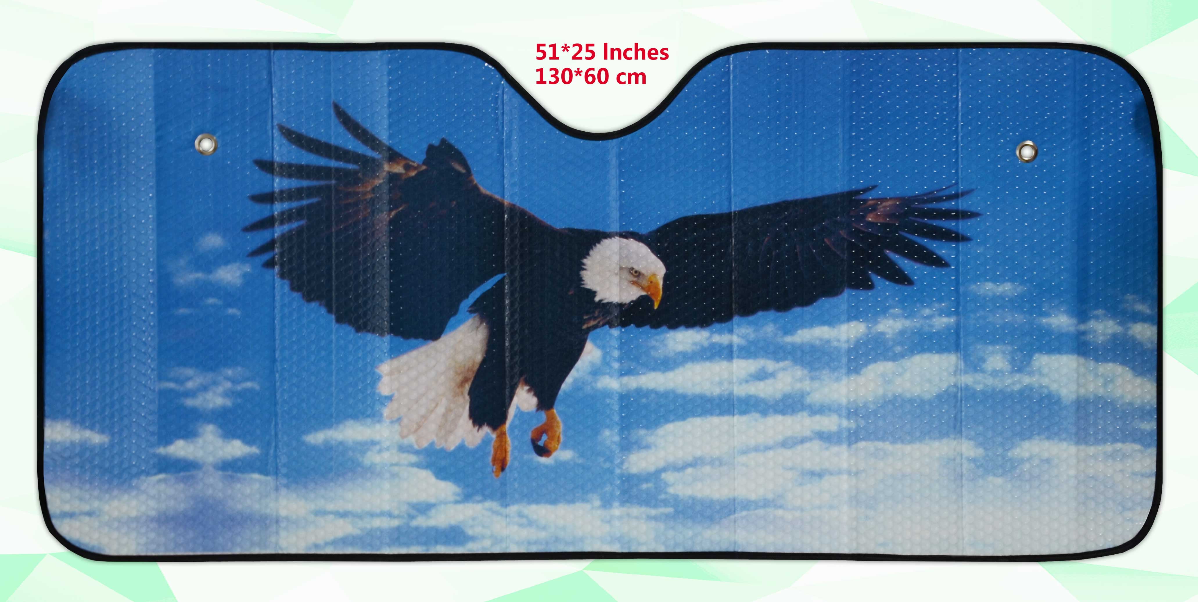 Designcovers 1 Count Universal Windshield Soaring Eagle Accordion Sun