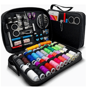 230pcs Portable Travel Sewing Box Kit, Kitting Needles Tools Set, Quilting Thread Stitching Embroidery Craft Sewing Kit, For Home & Travel Use