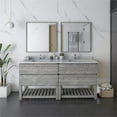 thumbnail image 5 of Fresca Stella 72" Double Bathroom Vanity w/ Open Base & Mirrors in Ash Gray, 5 of 6