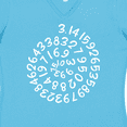 thumbnail image 4 of Inktastic Pi Day Pi Numerals in Spiral Women's V-Neck T-Shirt, 4 of 5