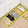 thumbnail image 1 of LAICAIW Cat Cartoon Mat Bedroom Kitchen Carpet Area Rug Non Slip Decorative Floor for Kids Girls (19.6"*47.2"), 1 of 4