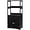 Black, variant on LDAILY Storage Cabinet, 24" L x 13" W x 48" H Floor Cabinet with 2 Shelves, 1 Drawer and a 2-Door Base Cupboard, Microwave Cart with Storage Cabinet for Entryway, Kitchen, Bathroom (Espresso)