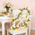 thumbnail image 6 of Nkmbld Easter Egg Garland with LED Lights, Artificial Hanging Floral Garland Spring Decor for Indoor Outdoor Home Kitchen Mantle Fireplace Holiday Party, 6 of 9