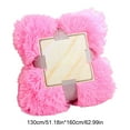 thumbnail image 2 of Cozy Flannel Throw Blanket 51x63 Inch Soft Fleece Blanket for Sofa Bed, Lightweight Warm Decorative Blanket All Season Pink, 2 of 5