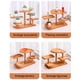 thumbnail image 4 of Expositor de madera multicapa, estante de madera natural con estanterías de 5 niveles, organizador versátil para plantas, figuritas y objetos decorativos, café y caqui, 4 of 6