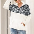 thumbnail image 2 of Blusa de sudadera con cremallera de manga larga suelta de moda informal con estampado de leopardo para mujer Fridja  fhghd4844, 2 of 5