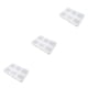 thumbnail image 1 of sweethay Pill Case Transparent 6 Grids Plastic Dispenser Pills Household Travel Jewelry Necklace Storage Containers for Elderly Type1, 1 of 6