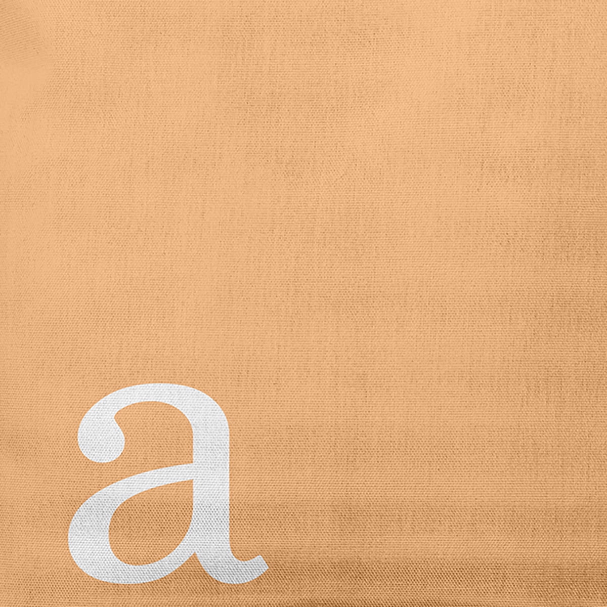 Simply Daisy 18" x 18" Modern Monogram Decorative Throw Pillow, Pale Gold