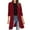 Wine, variant on Aboser Women's Long Blazers Lightweight Button Long Sleeve Cardigan Solid Color Button Jacket Work Office Cardigans
