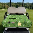 thumbnail image 2 of KUIFORTI Golf White Golf Cart Seat Blanket Covers Summer Outdoor Anti-hot Club Car Blanket Easy to Install Polyester Suitable Club Car and More 2 Person Seats Golf Carts, 2 of 7