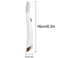 thumbnail image 3 of Clearance DHALL Finishing Dermaplane Glo Lighted Facial Exfoliator Non Vibrating And Includes 6 Replacement Heads White/Rose Gold Wax Beans Wax Kit, 3 of 9