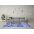 thumbnail image 3 of Ahgly Company Machine Washable Indoor Rectangle Abstract Blue Modern Area Rugs, 5' x 8', 3 of 4